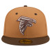 Бейсболка Atlanta Falcons New Era Light Brown/Dark Brown Two-Tone Walnut 59FIFTY
