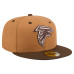 Бейсболка Atlanta Falcons New Era Light Brown/Dark Brown Two-Tone Walnut 59FIFTY