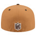 Бейсболка Atlanta Falcons New Era Light Brown/Dark Brown Two-Tone Walnut 59FIFTY
