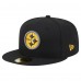 Бейсболка Pittsburgh Steelers New Era Black Color Pop 59FIFTY