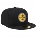 Бейсболка Pittsburgh Steelers New Era Black Color Pop 59FIFTY