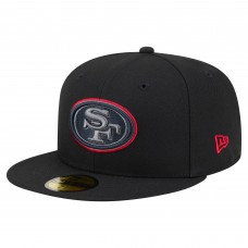 Бейсболка San Francisco 49ers New Era Black Color Pop 59FIFTY