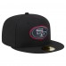 Бейсболка San Francisco 49ers New Era Black Color Pop 59FIFTY