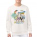 Los Angeles Chargers Margaritaville Cream Gameday Party Fleece Sweatshirt