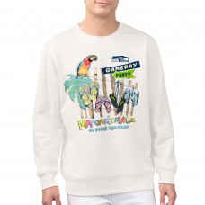 Seattle Seahawks Margaritaville Cream Gameday Party Fleece Sweatshirt