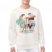Denver Broncos Margaritaville Cream Gameday Party Fleece Sweatshirt