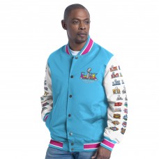 Куртка на кнопках Super Bowl LX G-III Sports by Carl Banks Light Blue Commemorative Varsity