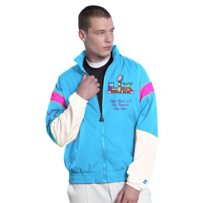 Super Bowl LX Starter Light Blue The Gust Full-Zip Jacket