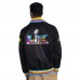 Super Bowl LX Starter Black Captain Full-Zip Varsity Jacket