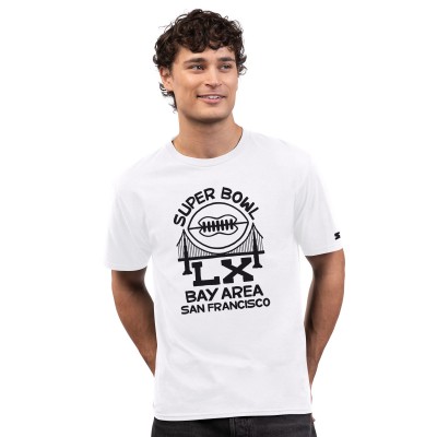 Starter x MSX by Michael Strahan White Super Bowl LX The Sketch Pad Seal T-Shirt