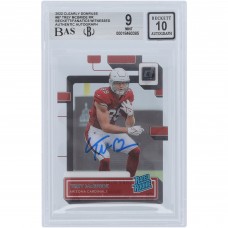 Trey McBride Arizona Cardinals Autographed 2022 Panini Clearly Donruss Rated Rookie #87 Beckett Fanatics Witnessed Authenticated 9/10 Rookie Card