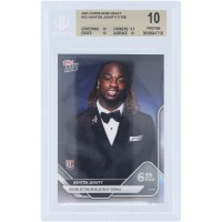 Ashton Jeanty Las Vegas Raiders 2025 Topps Now Record-Setting RB Selected 6th Overall #D-2 BGS Authenticated 10 Rookie Card - 10,9.5,10,10 Subgrades