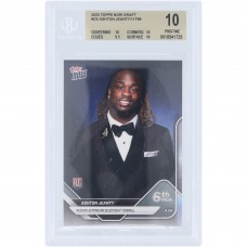 Ashton Jeanty Las Vegas Raiders 2025 Topps Now Record-Setting RB Selected 6th Overall #D-2 BGS Authenticated 10 Rookie Card - 10,10,9.5,10 Subgrades