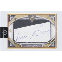 Карточка Jim Brown Cleveland Browns Autographed 2023 Topps Transcendent Cut Auto #CS-JBR #1/1