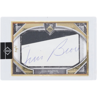 Карточка Jim Brown Cleveland Browns Autographed 2023 Topps Transcendent Cut Auto #CS-JBR #1/1