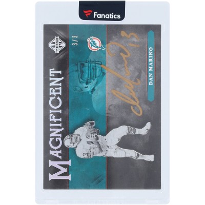 Dan Marino Miami Dolphins Autographed 2018 Panini Majestic Gold Ink #MAG-DM #3/3 Card
