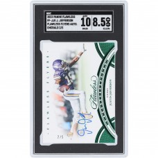 Justin Jefferson Minnesota Vikings Autographed 2023 Panini Flawless Emerald Flawless Flyers #FF-JJE #2/5 SGC Authenticated 8.5/10 Card