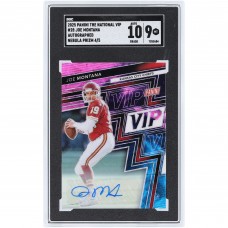 Joe Montana San Francisco 49ers Autographed 2025 Panini The National VIP Nebula Prizm #28 #4/5 SGC Authenticated 9/10 Card