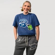 Unisex Seattle Seahawks Beast Mode College Navy T-Shirt