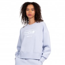 Женская кофта Seattle Seahawks Starter Light Blue Travel Pastels Boxy Fleece Женская кофта Seattle Seahawks Starter Light Blue Travel Pastels Boxy Fleece