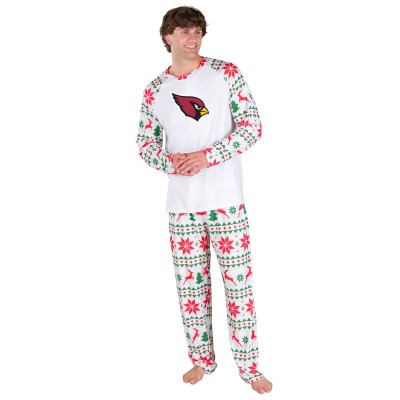 Arizona Cardinals Concepts Sport White Tidings All-Over Print Knit Long Sleeve Top & Pants Set