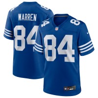 Indianapolis Colts Tyler Warren Nike Royal Alternate Game Jersey