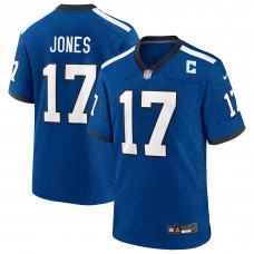 Indianapolis Colts Daniel Jones Nike Heather Royal Alternate 2 Indiana Nights Game Jersey