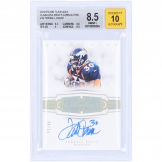 Terrell Davis Denver Broncos Autographed 2018 Panini Flawless Draft Gems Gold #DG-TD #4/10 BGS Authenticated 8.5/10 Card - 9.5,8.5,9,8.5 Subgrades
