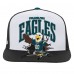 Подростковая Philadelphia Eagles Mitchell & Ness White Team Mascot Snapback Hat