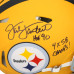 Jack Lambert Pittsburgh Steelers Autographed Fanatics Authentic Riddell 2025 Alternate Speed Authentic Helmet with Multiple Inscriptions