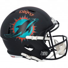 De’Von Achane Miami Dolphins Autographed Fanatics Authentic Riddell 2025 Rivalry Speed Replica Helmet