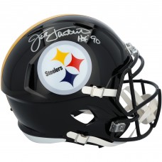 Jack Lambert Pittsburgh Steelers Autographed Fanatics Authentic Riddell Speed Replica Helmet with HOF 90 Inscription