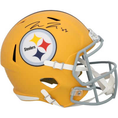 Pat Freiermuth Pittsburgh Steelers Autographed Fanatics Authentic Riddell 2025 Alternate Speed Replica Helmet