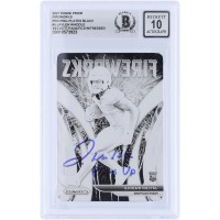Jaylen Waddle Miami Dolphins Autographed 2021 Panini Prizm Fireworks Black Printing Plate #5 #1/1 Beckett Fanatics Witnessed Authenticated 10 Rookie Card with Phins Up Inscription
