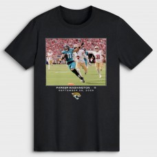 Jacksonville Jaguars Parker Washington Black NFL Flash Features Week 4 T-Shirt