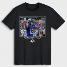 Puka Nacua Los Angeles Rams NFL Flash Features Week 4 T-Shirt - Black Puka Nacua Los Angeles Rams NFL Flash Features Week 4 T-Shirt - Black
