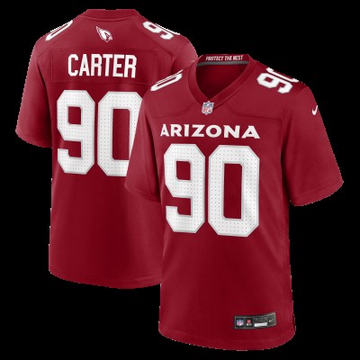 Arizona Cardinals Zach Carter Nike Cardinal Team Game Jersey