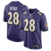 Джерси Baltimore Ravens Taven Bryan Nike Purple Team Game Джерси Baltimore Ravens Taven Bryan Nike Purple Team Game