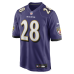 Джерси Baltimore Ravens Taven Bryan Nike Purple Team Game