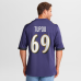 Джерси Baltimore Ravens Josh Tupou Nike Purple Team Game