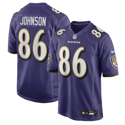 Джерси Baltimore Ravens Cornelius Johnson Nike Purple Team Game