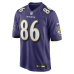 Джерси Baltimore Ravens Cornelius Johnson Nike Purple Team Game