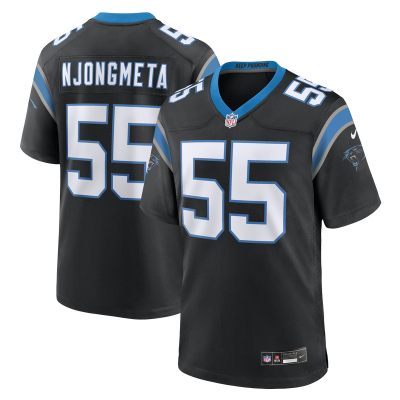 Джерси Carolina Panthers Maema Njongmeta Nike Black Team Game