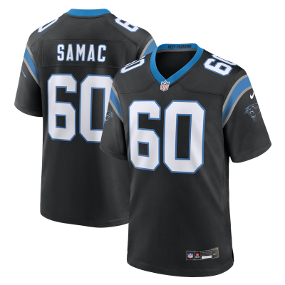 Джерси Carolina Panthers Nick Samac Nike Black Team Game