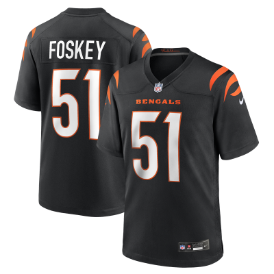 Cincinnati Bengals Isaiah Foskey Nike Black Team Game Jersey