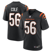 Cincinnati Bengals Myles Cole Nike Black Team Game Jersey