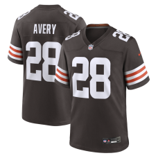 Cleveland Browns Tre Avery Nike Brown Team Game Jersey