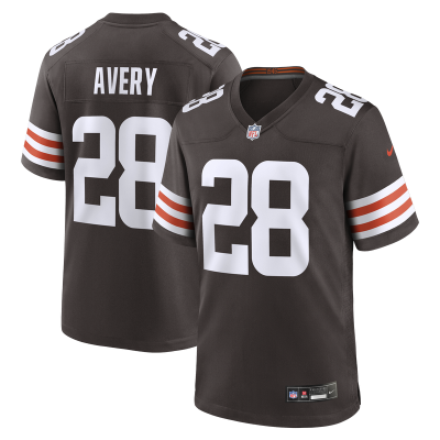Cleveland Browns Tre Avery Nike Brown Team Game Jersey