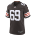 Cleveland Browns Tyre Phillips Nike Brown Team Game Jersey