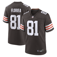 Cleveland Browns Luke Floriea Nike Brown Team Game Jersey